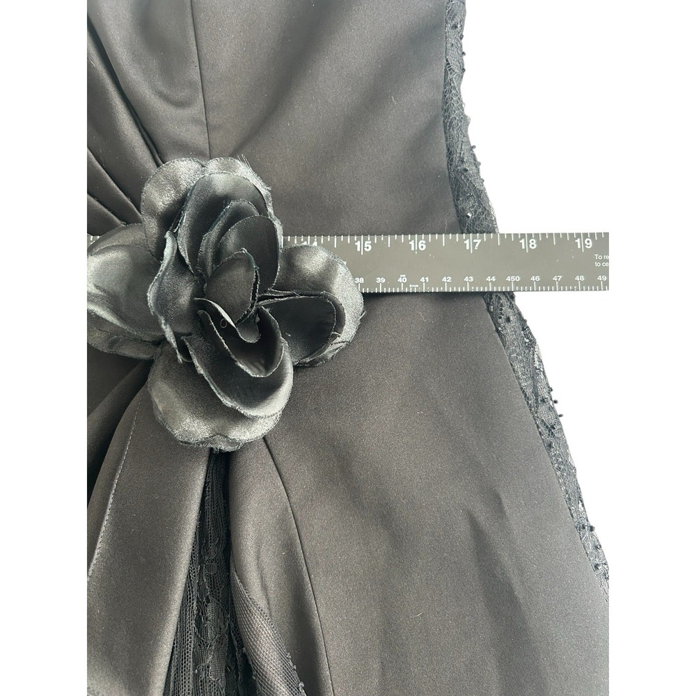 Halloween Play Black Gothic Wedding Evening Dress Pesavento Couture Small Medium - Picture 8 of 14